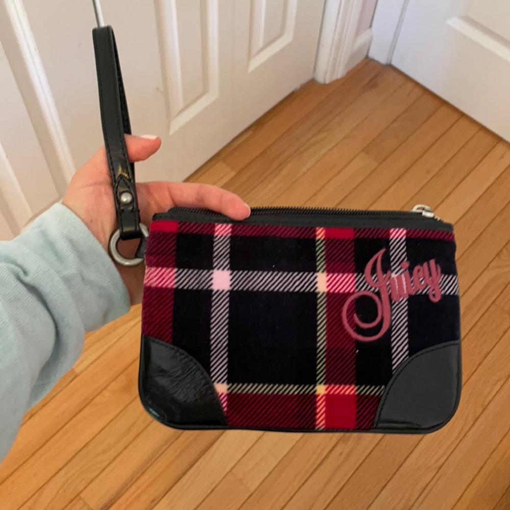 Plaid juicy couture wristlet